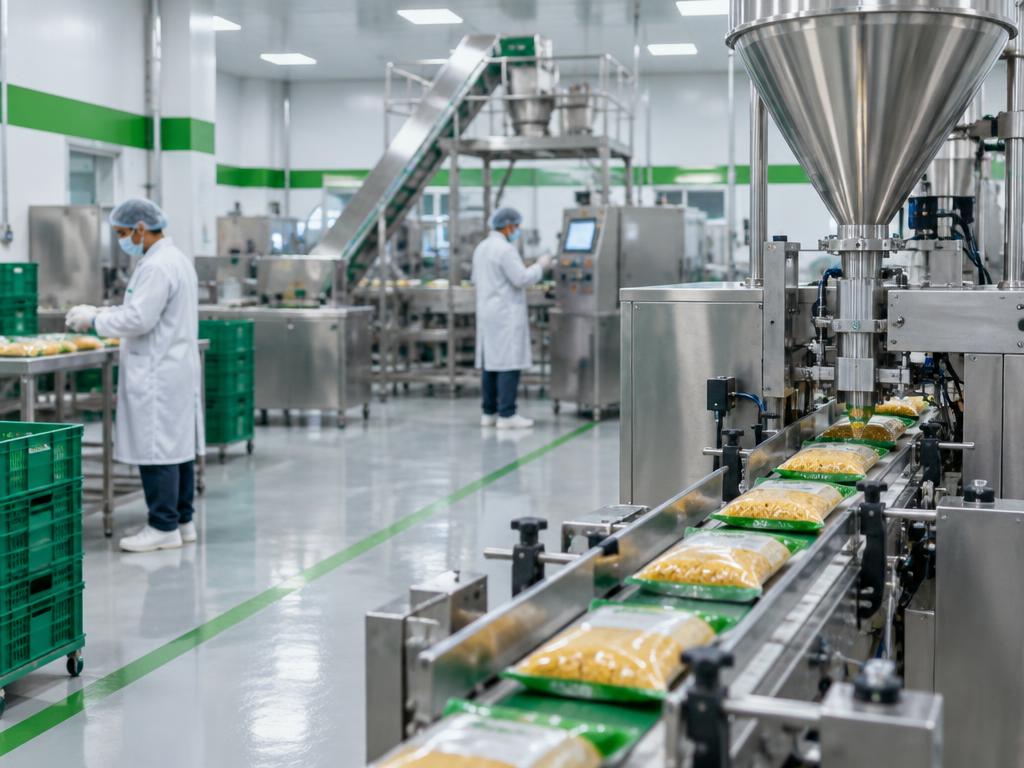 Modern hygienic food manufacturing line